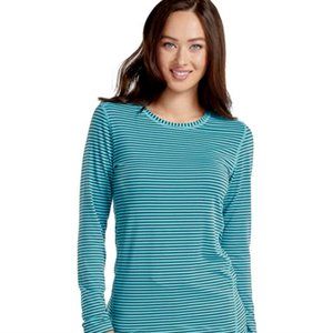 NEW !  Med Couture Activate Performance Knit Stripe Tee - Medium